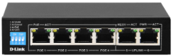 D-Link | Dgs-F1006P-E | 6 Port Gigabit PoE Switch With 4 Long Reach PoE Ports And 2 Uplink Ports DL.DGS.F1006P.E