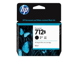 HP 712B 80ML Black Designjet Ink Cartridge - T230/T250/T650/Studio IMHP712B80