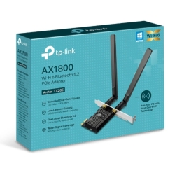 TP-Link Archer TX20E AX1800 Wi-Fi 6 Bluetooth 5.2 PCIe Adapter, 1201Mbps@5GHz, 574Mbps@2.4GHz Archer TX20E