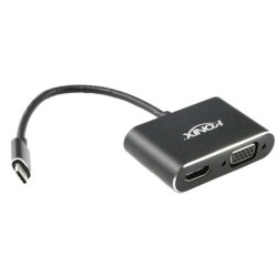 USB 3.1 Type-C Male To VGA & Hdmi® Converter 005.004.0203
