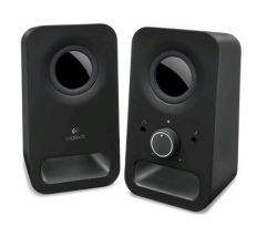 Logitech Z150 2.0 Stereo Speakers 6W Compact Size Easily Access To Power & Volume Control Headphone & Auxiliary Jack For Tv Pc Smartphone Tablet 980-000862