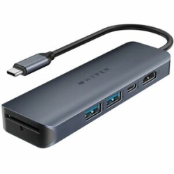 Targus HyperDrive HD4002GL USB 3.2 (Gen 2) Type C Docking Station For Monitor - Charging Capability - Memory Card Reader - Sd - Midnight Blue - 1 Displays Supported - 4K @ 60Hz - 3840 X 2160 - 4 X USB Ports - 2 X USB Type-A Ports - USB Type-A - 2 X USB T