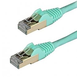 Startech 2m Aqua Cat6a Ethernet Cable - Stp 6aspat2maq