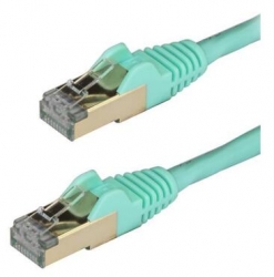 Startech 3m Aqua Cat6a Ethernet Cable - Stp 6aspat3maq