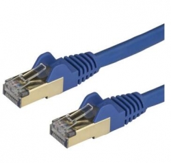Startech 0.5m Blue Cat6a Ethernet Cable - Stp 6aspat50cmbl