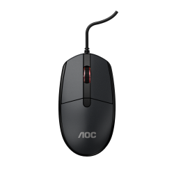 Aoc Ms130B/La Wired Office Mouse USB Optical 3-Button Black ELEAOCMS130BLA