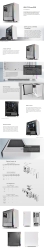 Mid-Tower Case: H200 Tg Snow Rgb - White 1x 120mm Fan, 2x USB 3.0, Tempered Glass Side Panel, Rgb-LED Lighting, Supports: ATX/mATX/mini-ITX CA-1M3-00M6WN-00