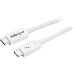 0.5m Thunderbolt 3 Cable 40Gbps - White TBLT34MM50CW