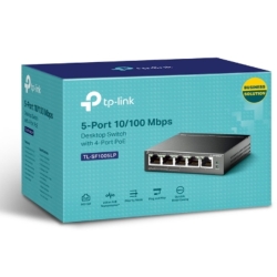 TP-Link Tl-Sf1005Lp 5-Port 10/100Mbps Desktop Switch With 4-Port PoE 41W Ieee 802.3af Compliant 1Gbps Switching TL-SF1005LP