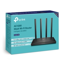 TP-Link Archer A6 AC1200 Wireless Mu-Mimo Gigabit Router (OneMesh) Dual-Band Wi-Fi – 867 Mbps At 5 GHz And 300 Mbps At 2.4 GHz Band Archer A6