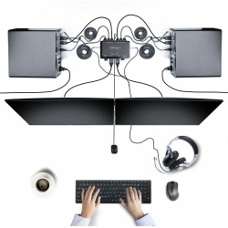 StarTech.com Kvm Switchbox - 2 Computer(s) - 1 Local User(s) - 4K - 3840 X 2160 - 4 X USB - USB 2.0 - 2 X DisplayPort - Desktop C2-D46-UAC-CBL-KVM