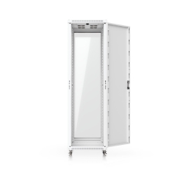 Ubiquiti 42U Rack Cabinet,Fully Assembled Floor Rack,Built-In Fans,Removable Panels,Lockable Casters,Optimal Airflow,Heavy-Duty,Easy Equipment Access. UACC-Rack-42U-1000-G