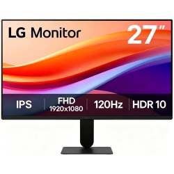 LG 27" (16:9) Fhd, Ips, HDMI, D-Sub, 120HZ, Tilt, Vesa, 3YR, Replace 27U411A-B 27BF410B-B