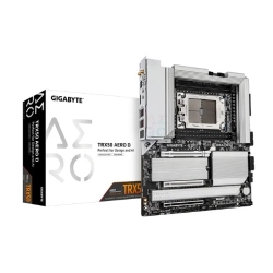 (Ls) Gigabyte TRX50 Aero D AMD Ryzen Motherboard 4x DDR5~256GB,2x PCIe X16 Slots, 4x M.2, 8x Sata 6Gb/s Connectors, 11x USB 3.2, 4x USB2.0, 2x TRX50 Aero D