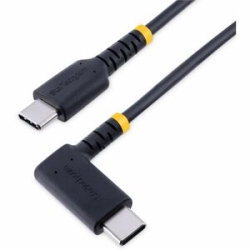 StarTech.com 6in (15cm) USB C Charging Cable Right Angle, 60W Pd 3A, Heavy Duty Fast Charge Usb-c Cable, Durable Rugged Aramid Fiber - 6in (15cm) USB C To Right-angled USB Type-C Charging Cable For Convenient Peripheral Connection - Up To 60W Power Deliv