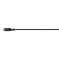 Belkin BoostCharge Pro Braided Lightning To Usb-a Cable (1M) - Black (CAA020FQ1MBK), 2.4A/15W, 480Mbps, 350K Bends, MFI-Certified, 2 Years Warranty CAA020FQ1MBK