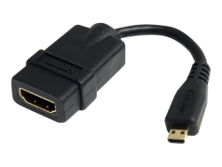 Startech.Com 5" HDMI To HDMI Micro Adapter Cable - HDMI F To Micro HDMI M, Ltw HDADFM5IN