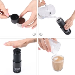 Staresso Coffee Maker Red Dot Award Winner Portable Espresso Cappuccino Quick Cold Brew Manual Coffee Maker Machines All In One - Green ELESP200GN