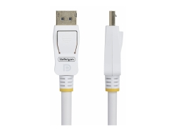 Startech.Com 10FT (3M) White Vesa Certified Displayport 1.2 Cable, 4K 60HZ, 21.6GBPS, Latc DP12-CABLE-10FTW