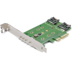 M.2 SSD Card 1x PCIe (NVMe) 2x Sata M.2 PEXM2SAT32N1