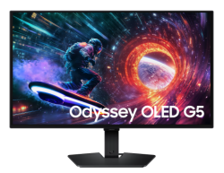 Samsung G5 Odyssey 27" (16:9) Qhd Oled, Monitor, DP, HDMI, 0.03MS, 180Hz, H/Adj, 3YR LS27FG502SEXXY