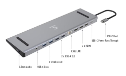 Comsol USB-C To Triple 4K HDMI Multiport Adapter For Windows, 2YR Wty CMMP12