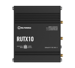 Teltonika RUTX10 Professional Ethernet Router, Industrial Ethernet Router/VPN/Firewall (No-Lte) With Dual Band WiFi 5 802.11ac, Psu Included RUTX10000400