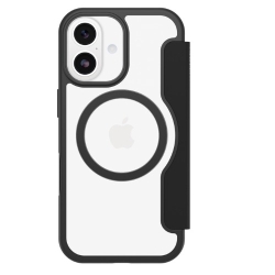 OtterBox React Folio MagSafe Apple IPhone 17 (6.3") Case Black Crystal (Clear/Black) - (77-98586), Drop+ Military Standard, 7 Years Warranty 77-98586