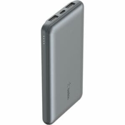 Belkin BoostCharge Power Bank - Space Gray - For IPhone - 2 X Type-A 15W, 1 X Type-C 15W - 10000 MAh - 15 W - 3 X USB - Space Gray BPB011BTGY