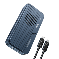 Acasis TB501PRO USB4 V2 80Gbps M.2 NVMe SSD Enclosure Thunderbolt 5/4/3 6,000MB/s PCIe Gen5 Ready Active Cooling Fan ELEACATB501PRO