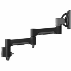 Awm-A46T-B Medium Swing Arm - Monitors To 12kg (26.5lb) Flat, 10kg (22lb) Curved - Black AWM-A46T-B