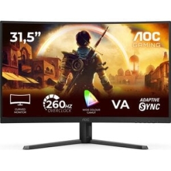 Aoc C32G42ZE - 31.5" Curved VA Fhd 1920x1080 - 260Hz (OC Native 240Hz) - 0.3ms Mprt - Adaptive Sync - HDR10 - Hdmi 2.0 - DP 1.4 C32G42ZE