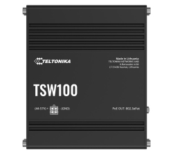 Teltonika TSW100 Industrial Poe+ Ethernet Switch, 4 X PoE+ Ports, Power Up To 120W, 5 X Gigabit Ethernet With Speeds Up To 1000 Mbps, Psu Included TSW100010020