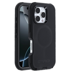 OtterBox Defender MagSafe Apple IPhone 16 Pro Max (6.9") Case Black - (77-95989), Drop+ 7X Military Standard, Tri-Layer,Port Covers, 7 Years Warranty 77-95989