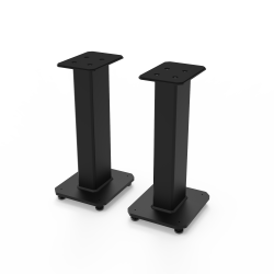 Kanto SX22 22" Tall Fillable Speaker Stands With Isolation Feet - Pair, Black KO-SX22