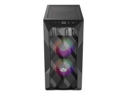 Cooler Master Matx Case, Polygon Mesh, Tempered Glass Side Panel, Argb FANS(2), 2YR TD300-KGNN-S00