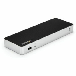 StarTech.com USB Type C Docking Station For Notebook - 60 W - Black - 2 Displays Supported - 4K - 1920 X 1200, 4096 X 2160, 3840 X 2160 - 4 X USB Ports - 4 X USB 3.0 - USB Type-A - USB Type-C - Network (Rj-45) - Hdmi - DisplayPort - Audio Line Out - Micr