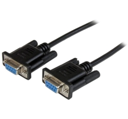 Astrotek 3m Serial RS232 Null Modem Cable - DB9 Female To Female 9 Pin Wired Crossover For Data Transfer Btw 2 Dte Devices Computer Terminal Printer AT-DB9NULL-FF-3