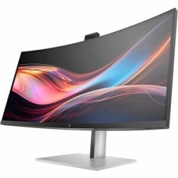 HP 734pm 34" Class Webcam Uw-Qhd Curved Screen LED Monitor - 21:9 - 34" Viewable - In-plane Switching (Ips) Black Technology - Edge LED Backlight - 3440 X 1440 - FreeSync Premium - 400 Cd/m² - 5 Ms - 120 Hz Refresh Rate - Speakers - USB Type-C - Hdmi -