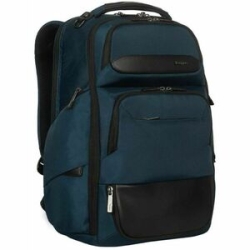 Targus HeritageLuxe TBB65602GL Carrying Case (Backpack) For 38.1 Cm (15") To 40.6 Cm (16") Notebook - Blue - Rfid Resistant - Leather, Polyester Body - Shoulder Strap, Trolley Strap - 480 Mm Height X 360 Mm Width X 200 Mm Depth - 23 L Volume Capacity TBB