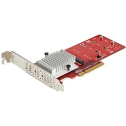 Dual M.2 PCIe SSD Adapter - X8 PCIe 3.0 PEX8M2E2