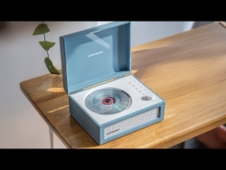 Crosley Voyager Portable Retro Cd Player With Stereo Bluetooth Speakers, Fm Radio - Dune CR3517A-DU