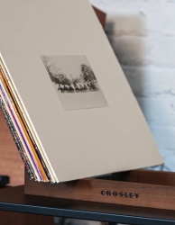 Crosley Voyager Bluetooth Portable Turntable + Bundled Crosley Record Storage Display Stand - Navy CR8017BSS-NY4