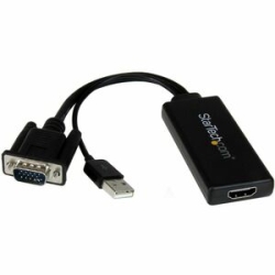 VGA To HDMI Adapter With USB Audio Power VGA2HDU