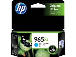 Hp 965Xl Cyan Original Ink Cartridge 3Ja81Aa