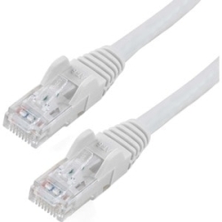 StarTech 1.5m CAT6 Ethernet Cable - White Snagless Gigabit - 100W PoE Utp 250Mhz Category 6 Patch Cord Ul Certified Wiring/TIA - 1.5m White CAT6 Ethernet Cable Delivers Multi Gigabit 1/2.5/5Gbps & 10Gbps Up To 160ft - 250Mhz - 24 Awg Stranded 100% Copper
