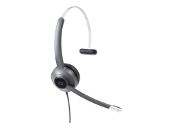 Cisco - Headset 521 Wired Single 3.5mm + Usba Headset Adapter CP-HS-W-521-USB=