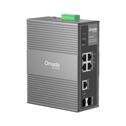 TP-Link IES206GPP Omada 6-Port Gigabit Industrial Easy Managed Switch With 3-Port PoE+ And 1-Port PoE++, Up To 240 W PoE Budget With 2× PoE++ And 6× P IES206GPP