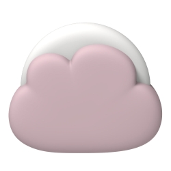 Kreafunk Kids Cloudy Lamp - Dusty Rose KFKZH03