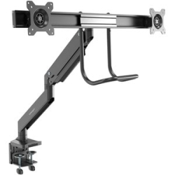 StarTech.com Desk Mount Dual Monitor Arm, Ergonomic Vesa Mount 32" (17.6lb/8kg) Displays, Crossbar Handle For Full Motion, C-Clamp/Grommet - Height Adjustable - 2 Display(s) Supported - 43.2 Cm To 81.3 Cm (32") Screen Support - 15.97 Kg Load Capacity - 7